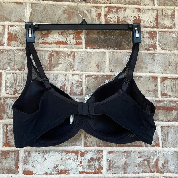 Apostrophe Black Embroidered Lace Trimmed Underwire Bra - Picture 5 of 11